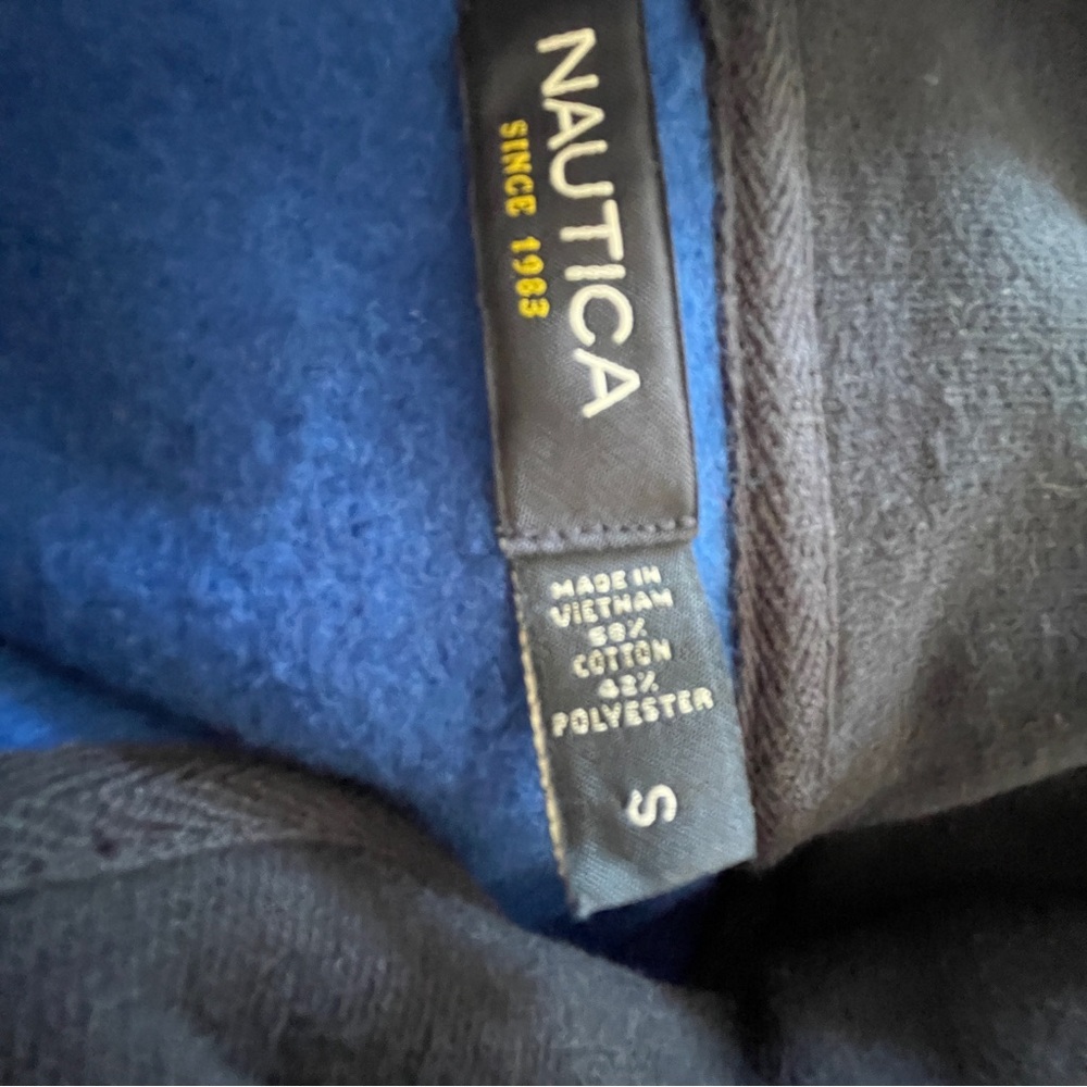 Nautica Super Soft Quarter-Zip Pullover - NEW Royal Blue/Navy Bliss! ⚓️ Small - Picture 5 of 11